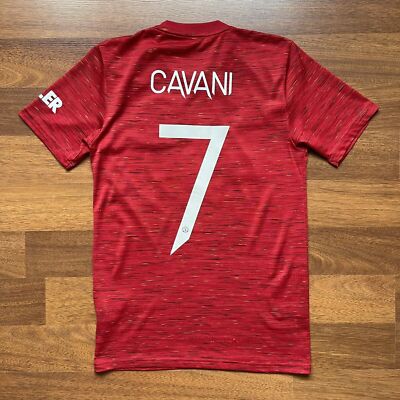 MANCHESTER UNITED ADIDAS 2020/2021 FOOTBALL JERSEY #7 CAVANI SIZE