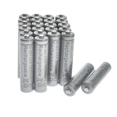 24pcs NIMH Battery 1.2V AAA 3A 1800mAh Rechargeable Batteries GRAY US FAST SHIP