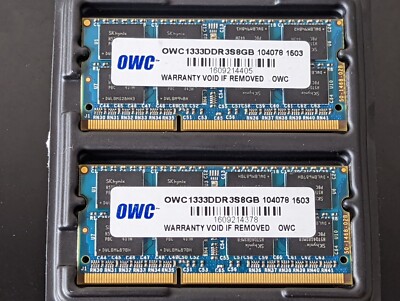 Ddr3 Sodimm OWC 16GB (2x 8GB) 1333Mhz PC3-10600 DDR3 SO-DIMM 204