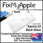 Sony Xperia Z2 White Back Rear Battery Cover Glass Housing Replacement New Tools
