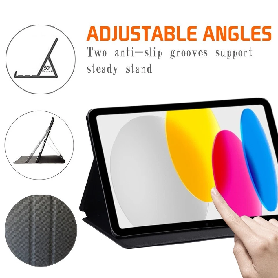 UK PU Leather Tablet Stand Cover Case For Apple iPad 11th Gen A16 2025  +Pen - Image 2 of 4