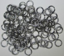 100 Stainless Steel Split Rings Size 5 fine wire Worth Mfg 94215 MAKE YOUR BAITS