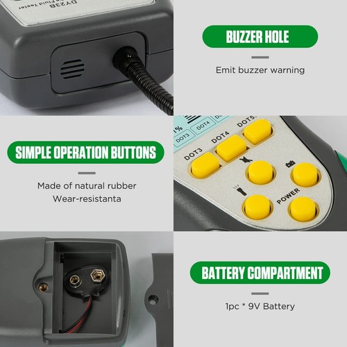 Automotive Brake Fluid Tester Detector Car Oil Liquid Detection DOT3 DOT4 DOT5.1 - Bild 7 von 11