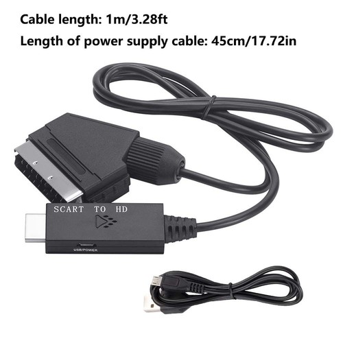SCART-Eingang zum HDMI-Ausgang Video-Audio-Konverter Für HDTV Sky Box STB - Bild 2 von 12