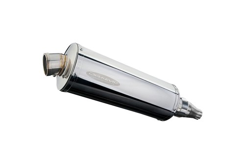 Kymco Downtown 300i 2011-2016 Slip On 14" Oval Stainless Exhaust Muffler Kit - Picture 2 of 5