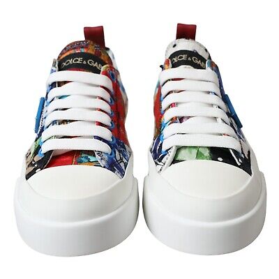 DOLCE & GABBANA Shoes Sneakers Multicolor Patchwork Low Top DOLCE & GABBANA Shoes Sneakers Multicolor Patchwork Low Top