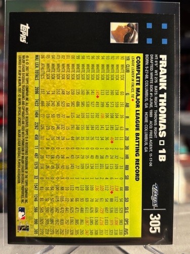 FRANK THOMAS ⭐️ PICK CARD Topps Chrome Refractor RC Auto SSP HOF - Picture 47 of 55