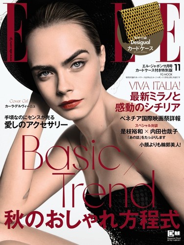 ELLE JAPON November 2019 issue Desigual fashionable card case with appendix sp