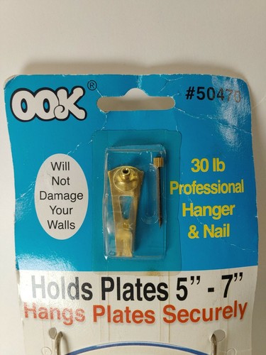 New OOK #50470 Deluxe Plate Hanger Set 5-7" Plates Holds 30 Lbs PowerGrip - Picture 2 of 5
