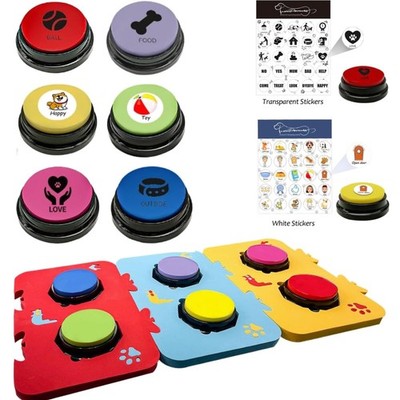 Hund Training Button Hundetraining Buzzer Aufkleber wiederholbare Nachricht