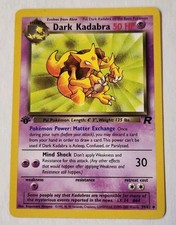 Dark Kadabra 39/82 1st Edition Team Rocket Non Holo Pokemon Card