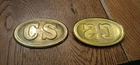 Replica CSA Civil War Belt Buckle/ Cartridge Box Brass Plate Confederate