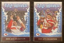 2025 Panini Icon Collection- Patrick Mahomes II Title Waves - 2 Card Lot Chiefs