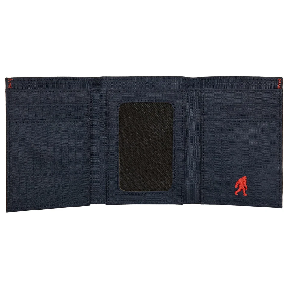 Men Signature Wallet (Available Cotton Canvas or Ripstop Nylon), Trifold-Navy... - Image 4 of 4