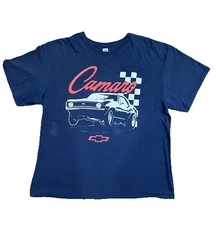 General Motors Chevorlet Camero Tee Navy Blue XL 100% Cotton General Motors