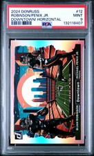 2024 PANINI DONRUSS DUAL DOWNTOWN BIJAN ROBINSON/MICHAEL PENIX JR. #12 PSA 9
