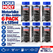 6 x Liqui Moly Motorbike 4T Bike Additive - Petrol Fuel Additive 125ml - 1581