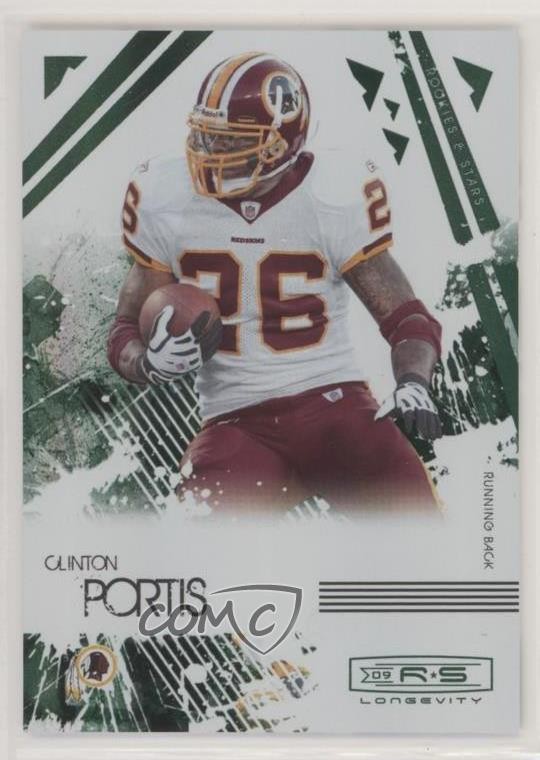 2009 Donruss Rookies & Stars Longevity Emerald 20/25 Clinton Portis #99 6h5