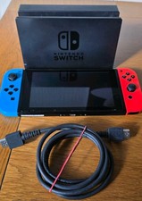 Nintendo Switch HAC-001(-01) Handheld Console - 32GB - Neon Blue