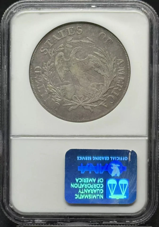 1797 Draped Bust Silver Dollar NGC F-15 - Image 2 of 2