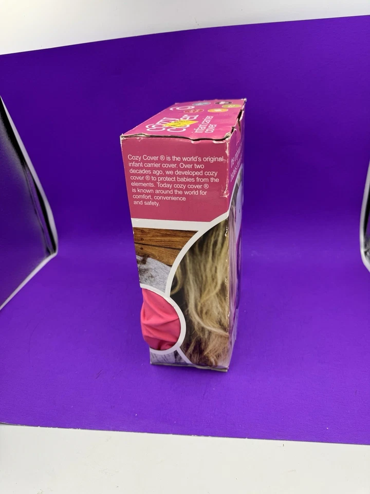 Cozy Cover-Pink Infant Car Seat Carrier Cover Weatherproof Liner 34.5in X 25.5in - Image 2 of 4