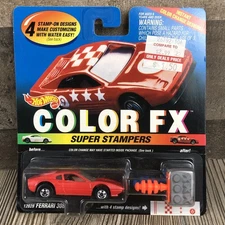 1994 Hot Wheels Color FX Super Stampers Ferrari 308 Toy Car New