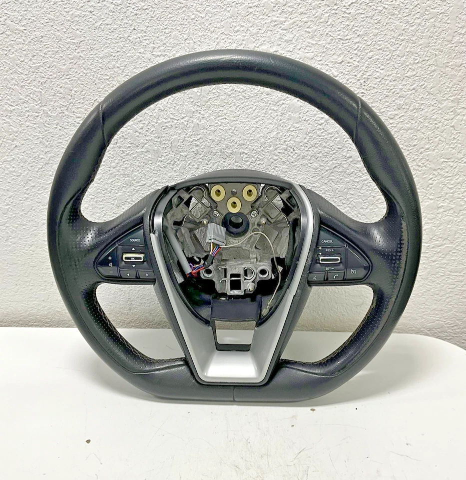 Рулевое колесо водителя 2016 NISSAN MAXIMA черное кожаное 484304RA1A от оригинального производителя - Изображение 2 из 4