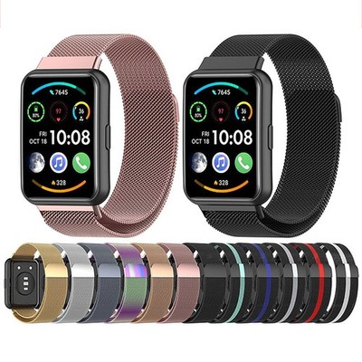 Watch Strap Metal Magnetic Suction Loop Wristband for Watch Fit 2 /Fit 2 Active