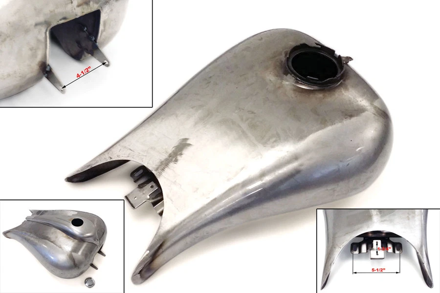 Tanque de gasolina Wyatt Gatling Stretch Touring de 6,6 galones para Harley Davidson Foto 3 de 4