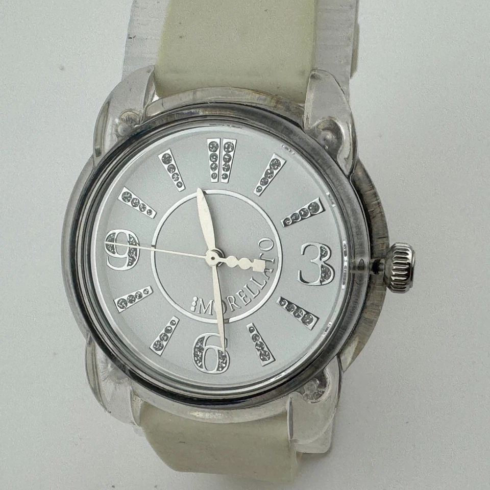Morellato Quartz Watch Women 50m Clear White Rhinestone Japan Analog New Battery - Image 2 of 4