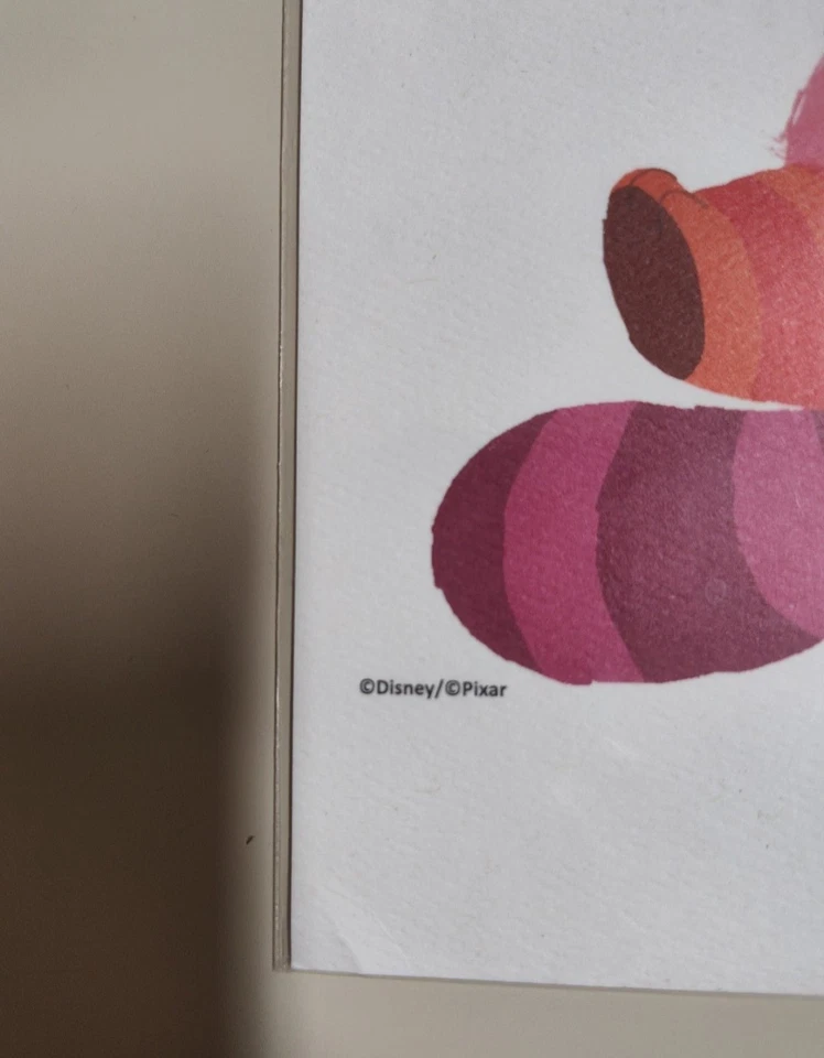 Rara e Autêntica Impressão Artística Exclusiva Disney de Bing Bong da Pixar's Inside Out - Imagem 2 de 2