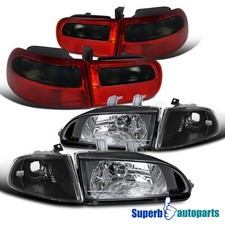 Fit 1992-1995 Honda Civic 3dr Headlightcorner Lamp Blacktail Lights Red Smoke Fit 1992-1995 Honda Civic 3dr Headlightcorner Lamp Blacktail Lights Red Smoke