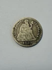 1889 S Seated Liberty Dime 10c Silver