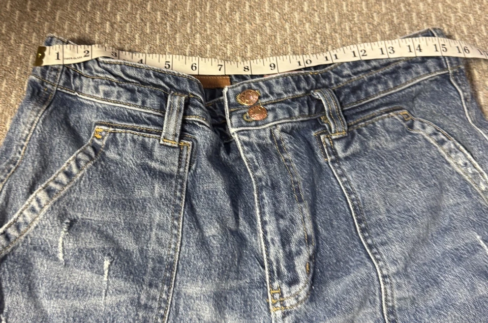 Jeans Antropologie Pilcro Letterpress The Wanderer Doble Rodilla Deconstruidos 31 Foto 3 de 4