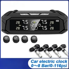 Car TPMS Sensor 8 Bar Smart System for Car Truck with Car Electronic Clock New