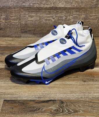 Nike Vapor Edge Pro 360 Cleats Mens Size 14 White/Black/Grey/Blue DQ3670-041