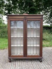 Antik Frühes 20. Jahrhundert Holz Astral verglast Vitrine zur Restaurierung