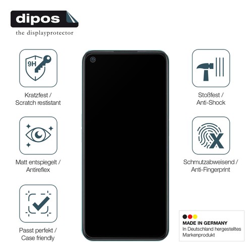2x Protection ecrán pour OnePlus Nord CE 2 Lite mat Verre souple Film Protecteur - Picture 7 of 8