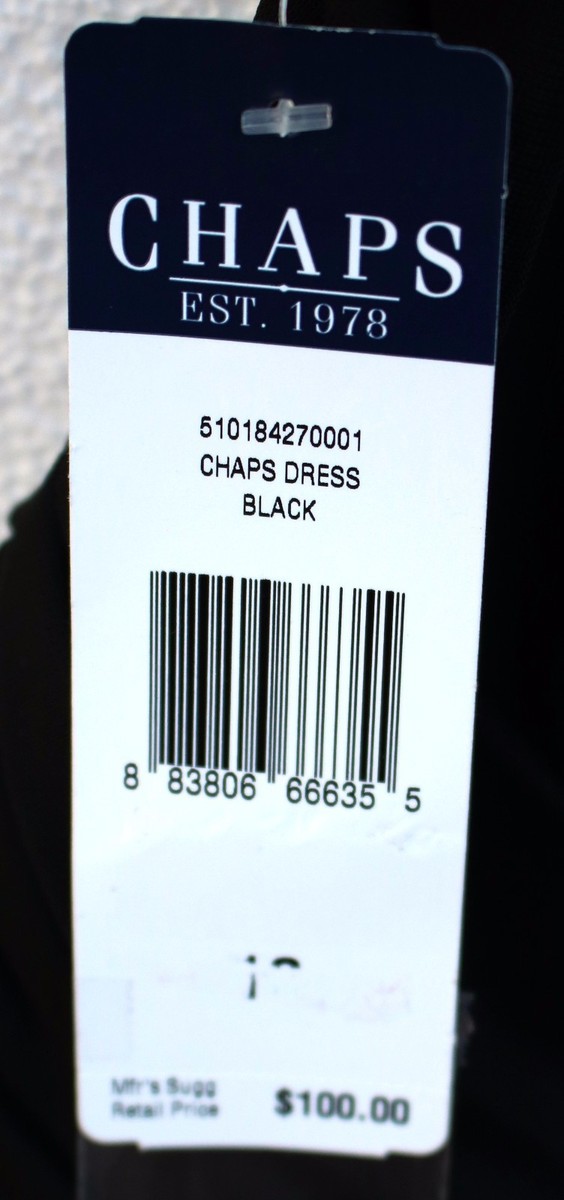 G -taste3冊セット Chaps by Ralph Lauren Black Embellished Sleeveless Sheer Voile