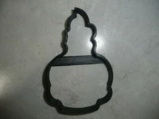 SKULL WITH CANDLE OUTLINE HALLOWEEN MAGIC HEALING COOKIE CUTTER USA PR3169