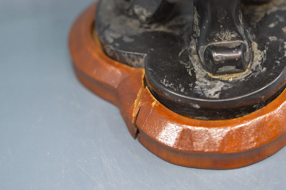 Quemador de incienso vintage, chino, resina tallada, 11,5 pulgadas de alto Foto 4 de 4