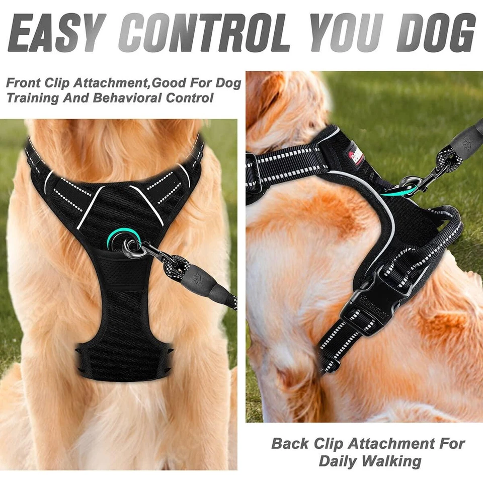 S-XL Front Range No-Pull Dog Harness Vest Adjustable Outdoor Handle Puppy Pet AU - image 4 of 4