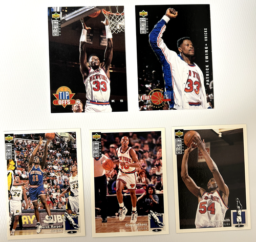 Rare Lot of 5 Japanese Cards 1994 Knicks Patrick Ewing Anthony Upper Deck NBA