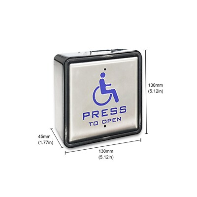 #ad Olide510 Without Receiver Handicap Door Access Wired Stainless Steel Push Button $79.90