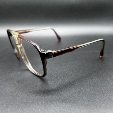 Kenmark Adviser VTG Oversized Eyeglasses Frame Smoke Fade 57-14-145 Used