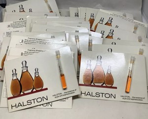 HALSTON COUTURE COLOGNE FOR WOMEN 1.2ml .04oz x 43 PERFUME SAMPLE VIAL