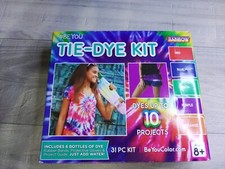 Tie-Dye Kit Up to 10 Projects 31 Pieces Rainbow Be You Just Add Water FUN