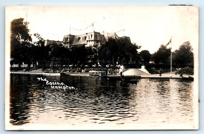POSTKARTE DAS CASINO KARSINO - HAMPTON - TAGG'S ISLAND