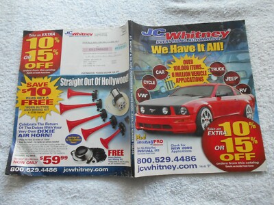 JC WHITNEY & CO. AUTO ACCESSORIES CATALOG #708J-03,-2006