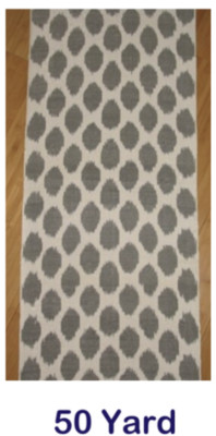 Bulk sale 50 Yard  HAND MADE UZBEK Natural SILK IKAT ADRAS FABRIC #6351**